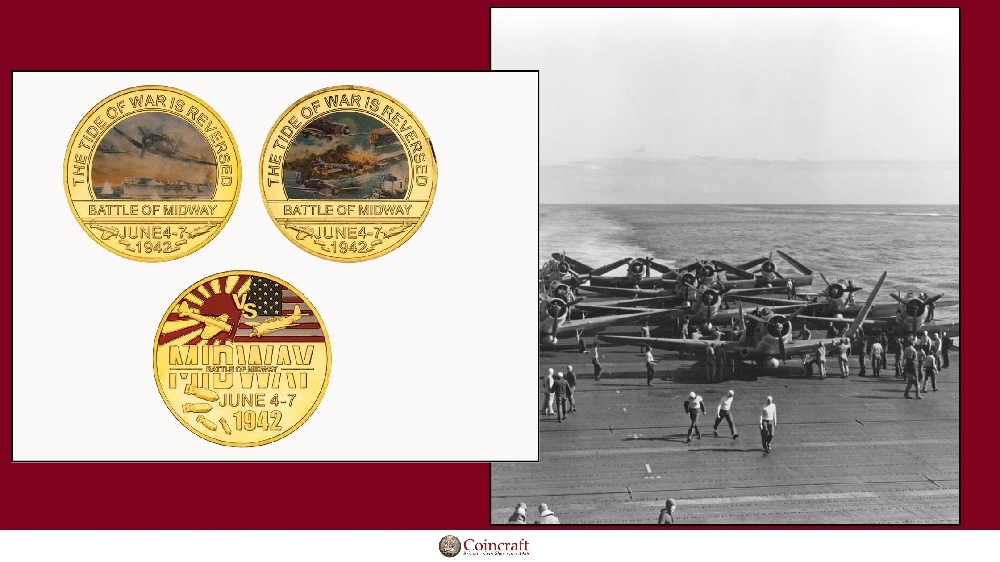 Medals Dedicated to the Battle of Midway - Coincraft
